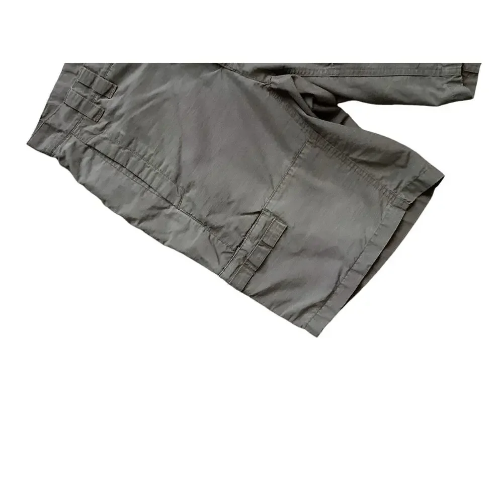 COLUMBIA Mens Size 30 Taupe Brown Omni Shade Cotton Blend Bermuda Shorts